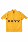 BOXX Studded Zip-Up Short Sleeve Jacket - Mustard